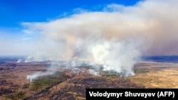 Пожежа в Чорнобильській зоні, 12 квітня