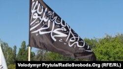 Митинг сторонников "Хизб-ут Тахрир" в Крыму, Украина.