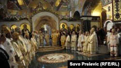 Unutrašnjost Sabornog Hrama Hristovog Vaskrsenja u Podgorici