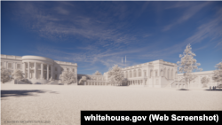 На сайте Белого дома рендеринг будущего здания выглядит так