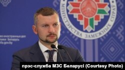 Начальнік ўпраўлення інфармацыі і лічбавай дыпляматыі Міністэрства замежных справаў Беларусі Анатоль Глаз.