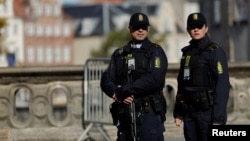 Паліцыянты ў Капэнгагене напярэдадні саміту