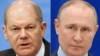 Cancelarul german Olaf Scholz și președintele rus Vladimir Putin (colaj).