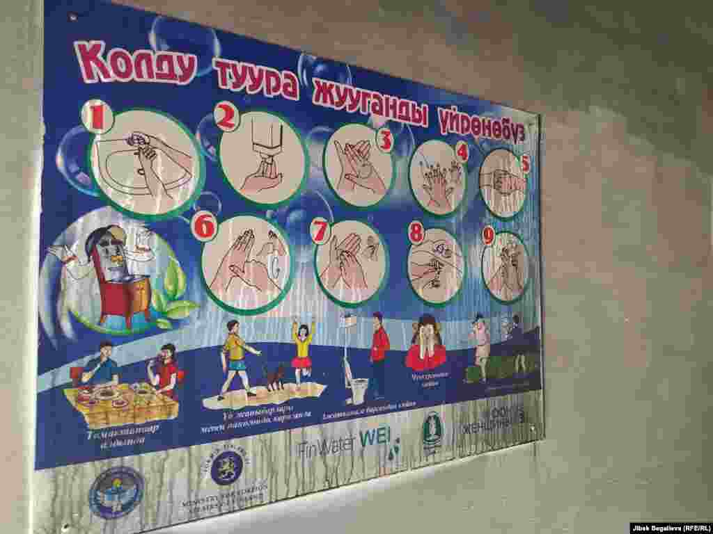 Мектептин ичиндеги жазуу. Максат айылы. 2-май, 2021-жыл.&nbsp;