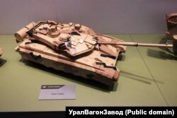 Прывезены ў выглядзе макету ў Менск сучасны расейскі танк Т-90МС ад «Уралвагонзавода»