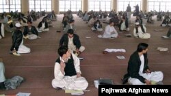 File photo of Kandahar university students.