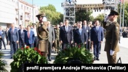 Politički vrh Hrvatske na obeležavanju godišnjice akcije "Oluja" u Kninu, 5. avgusta 2022.