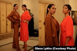 Зразки одягу бренду ORIGA з колекції на Міжнародному тижні моди в Турині. Турин, 10 липня