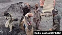 د بلوچستان د سکرو په کانونو کې کارکوونکي مزدوران بوجۍ ډکوي ـ انځور له ارشيفه