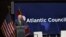 Премьер-министр Никол Пашинян выступает с речью в Атлантическом совете, 5 февраля 2025 г.