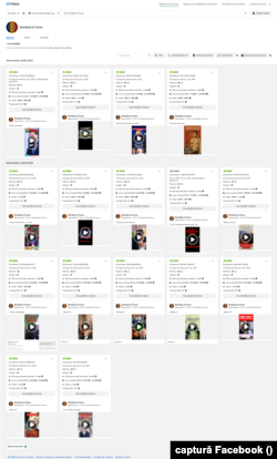 Postări promovate pe pagina de Facebook „România în focus”.