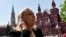 France's far-right Front National party leader Marine Le Pen visits Moscow in May 2015. 