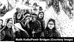 Памир үркүнү, (Малик Кутлу тарткан сүрөт)