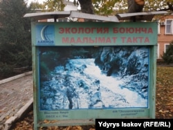 Информационный стенд об экологии, Ош.