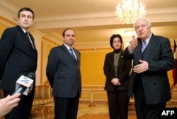 მიხეილ სააკაშვილი, ზურაბ ჟვანია, ნინო ბურჯანაძე, ედუარდ შევარდნაძე