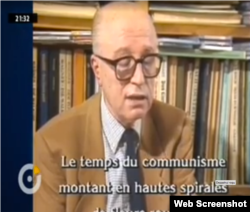 Virgil Ierunca în „Dezastrul roșu”, de Josy Dubié, 1988