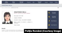 Nela Ignatenko este pe lista de căutați a Poliției Române. Este condamnată la 5 ani închisoare pentru spălare de bani și abuz în serviciu.