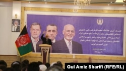 محمد اشرف غنی رئیس جمهور افغانستان حین صحبت در ولایت بامیان