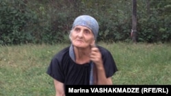 Biological mother Liana Khurtsidze in Dikhashkho, Georgia
