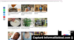 Reclame care apar în conținutul articolului despre Călin Georgescu, pe pagina informatiizidezi.com.