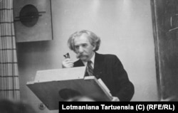 Юрий Лотман на лекции, архив Lotmaniana Tartuensia