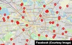 Harta ambroziei în București