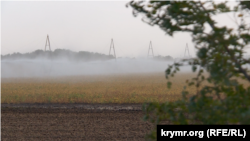 Чаплинський район, зрошувальна система поливає поля, архівне фото