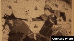 "Шахнаама" китебиндеги иллюстрация. 