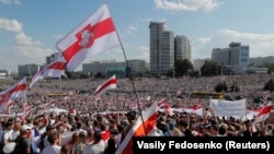 Марш свободи у Мінську, Білорусь, 16 серпня 2020 року