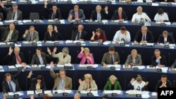 Članovi Evropskog parlamenta prilikom glasanja, septembar 2010.