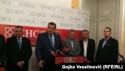 Milorad Dodik na konferenciji za medije nakon sjednice Glavnog odbora SNSD