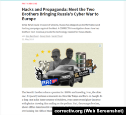 Din investigația din 2024 a grupului german CORRECTIV