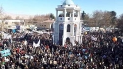 راه‌پیمایی‌ مردم تخار در پیوند به‌نتایجِ نهایی انتخابات