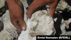 Чоң-Алай. Алтын чыккан кендеги таш