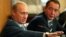 Владимир Путин и Михаил Лесин, август 2002 года