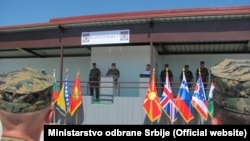 Početak vojne vežbe "Platinasti vuk", foto: Ministarstvo odbrane Srbije