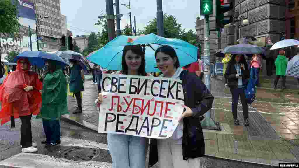 Ispred Vlade Srbije održan je još jedan u nizu protesta u organizaciji studenata u blokadi 