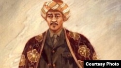 Жаныбек казы Мадаминбек, Көр Шермат, Ади паңсат, Айтмерек сыяктуу корбашылар менен байланыш түзүп, басмачылардын чоң тобуна  жетекчилик кылган. (Сүрөттө: сүрөтчү Асатилла Тешебаев тарткан Мадаминбектин портрети)