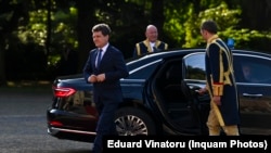 Sosirea președintelui României, Nicușor Dan, la dineul oferit liderilor NATO.