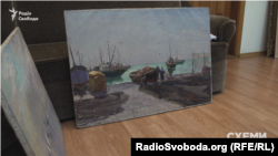 Оригінали картин Глущенка «У риболовецькому колгоспі» та «Вітрила на морі»