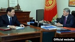 Абдил Сегизбаев жана Алмазбек Атамбаев.