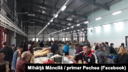 Hala agroalimentară din Pechea, înainte de inundații, una din investițiile cu fonduri guvernamentale din comună.