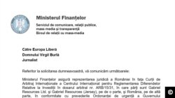 Ministerul de Finanțe dezvăluie onorariile avocaților care apără interesele statului în procesul cu Gabriel Resources