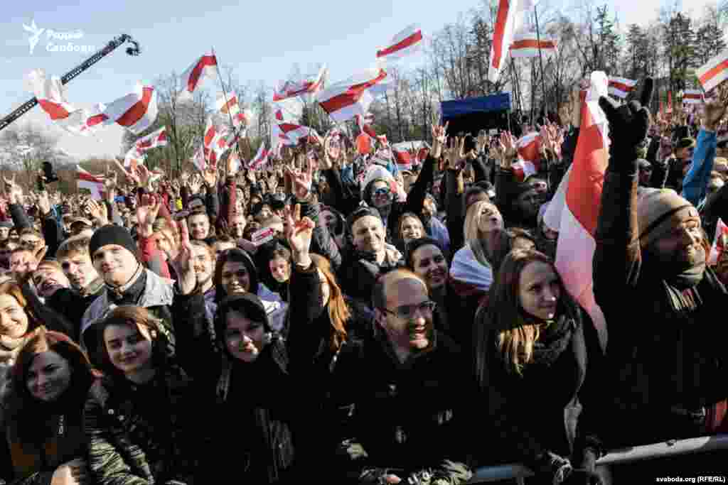 Belarus - Belarusian Freedom Day in Minsk. 25Mar2018
