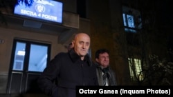 Horațiu Potra pleacă de la Secția 4 de Poliție din București, 12 ianuarie 2025.