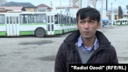 Курбонали Тураев, водитель троллейбуса в Душанбе