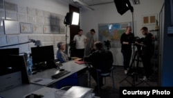 Рабочий момент съемок сериала