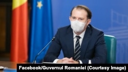 Premierul Florin Cîțu în timpul unei ședințe de guvern