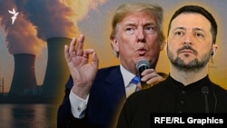 د امريکا ولسمشر ډانلډ ټرمپ او د هغه د اوکرايني سيال وولوديمير زېلېنسکي انځورونه (انځور له ارشيفه)