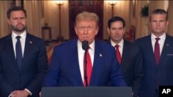 Президент США Дональд Трамп звертається до нації після ударів по Ірану, 22 червня 2025 року